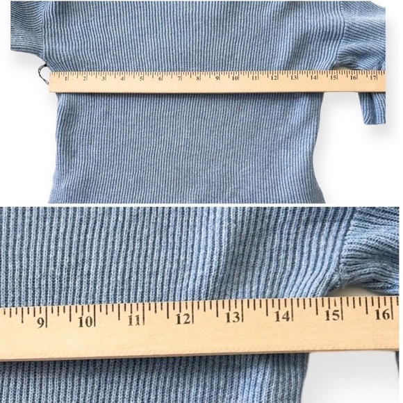 New with Tag, Revolve‎ LPA Top 510 with Ruffle Sleeves, Size XS, Cloud Blue - Picture 12 of 13